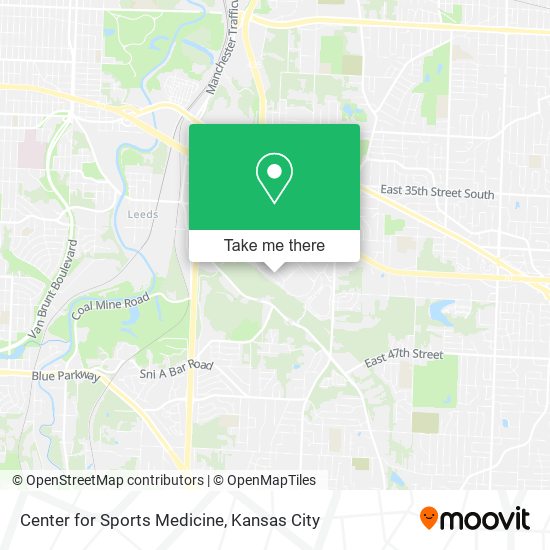 Mapa de Center for Sports Medicine