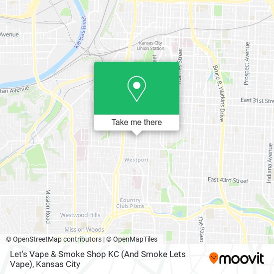 Mapa de Let's Vape & Smoke Shop KC (And Smoke Lets Vape)