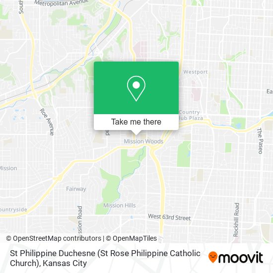 Mapa de St Philippine Duchesne (St Rose Philippine Catholic Church)