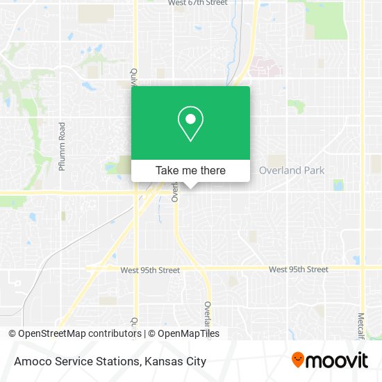 Amoco Service Stations map