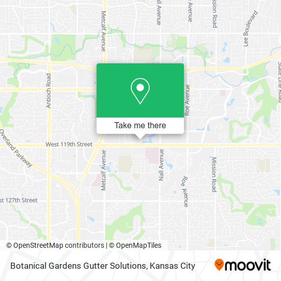 Botanical Gardens Gutter Solutions map