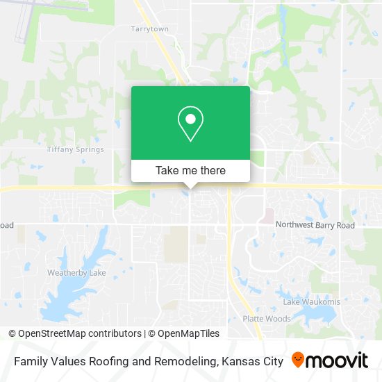Family Values Roofing and Remodeling map