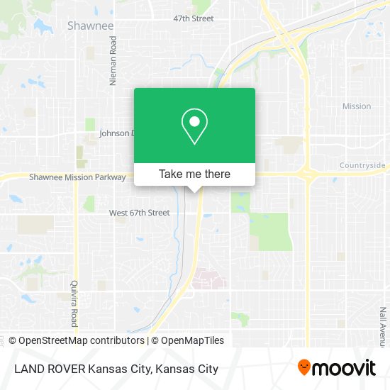 LAND ROVER Kansas City map