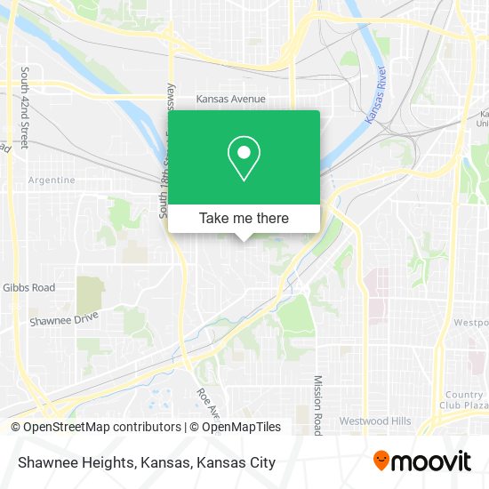 Mapa de Shawnee Heights, Kansas