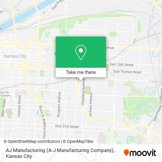 Mapa de AJ Manufacturing (A-J Manufacturing Company)