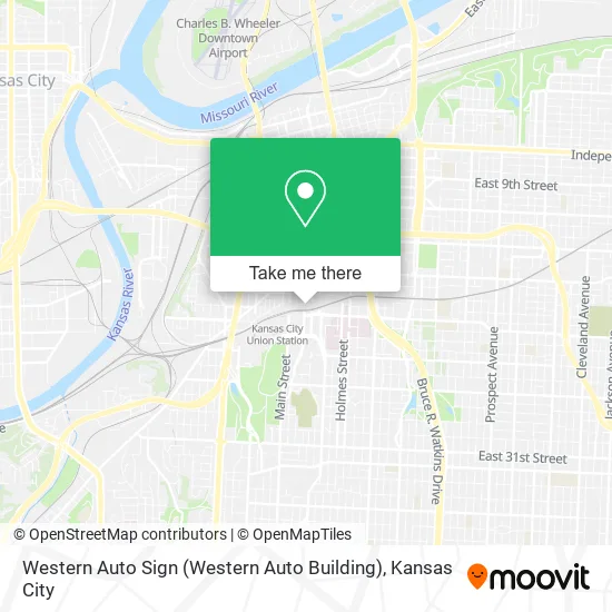 Mapa de Western Auto Sign (Western Auto Building)
