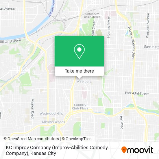 Mapa de KC Improv Company (Improv-Abilities Comedy Company)