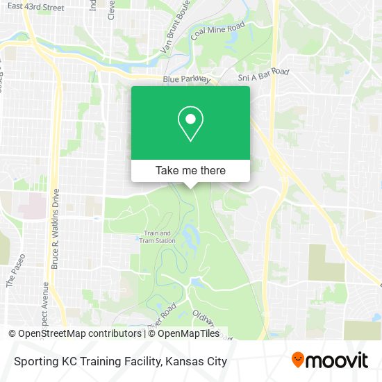 Sporting KC Training Facility map