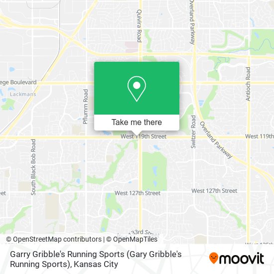 Mapa de Garry Gribble's Running Sports