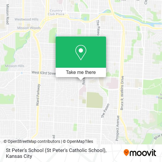 Mapa de St Peter's School