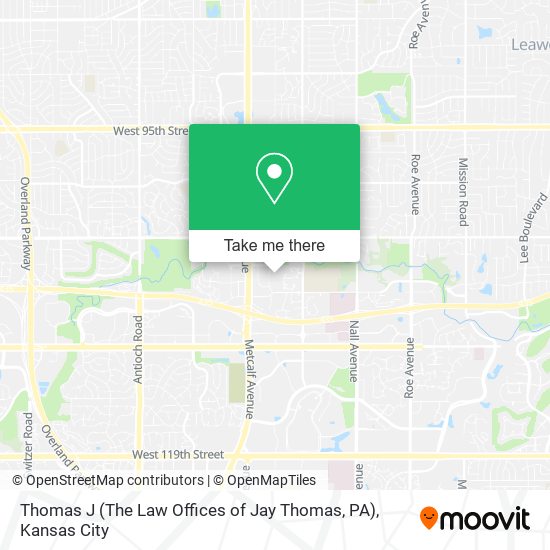 Mapa de Thomas J (The Law Offices of Jay Thomas, PA)