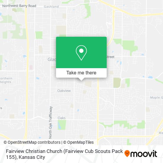 Fairview Christian Church (Fairview Cub Scouts Pack 155) map