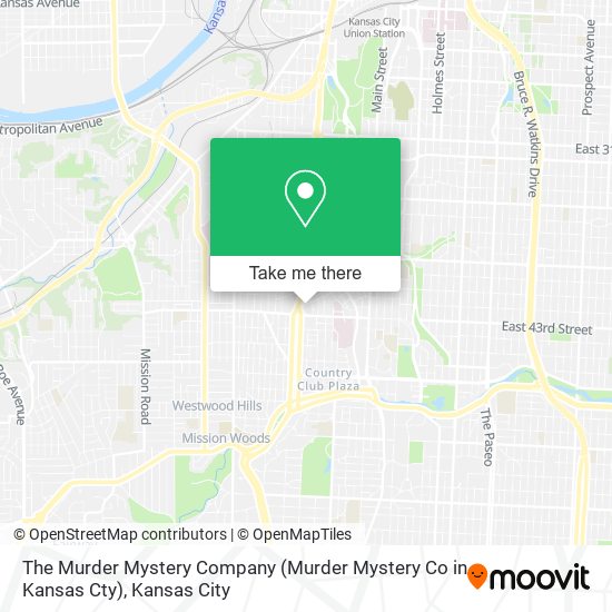 Mapa de The Murder Mystery Company (Murder Mystery Co in Kansas Cty)