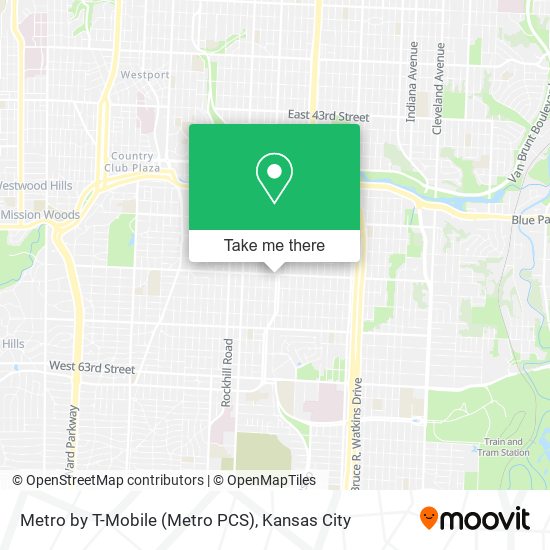 Mapa de Metro by T-Mobile (Metro PCS)