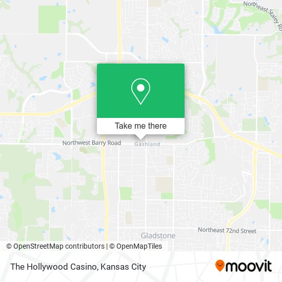The Hollywood Casino map