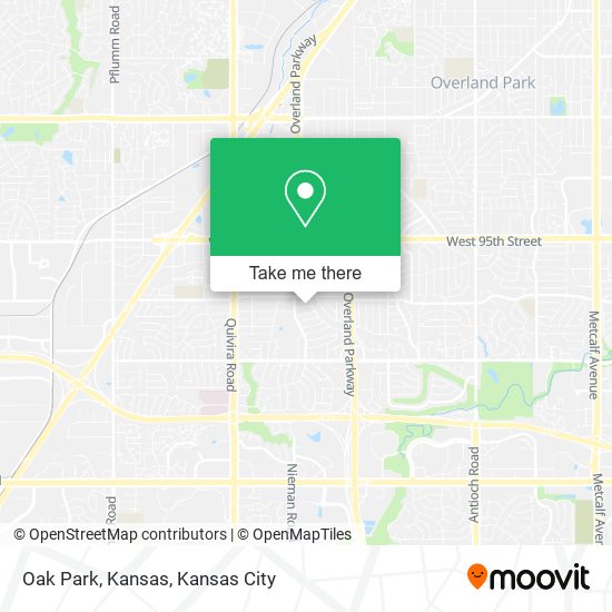 Mapa de Oak Park, Kansas