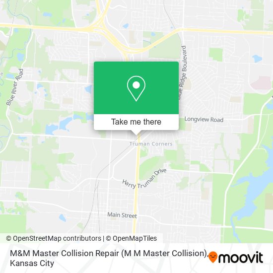 Mapa de M&M Master Collision Repair