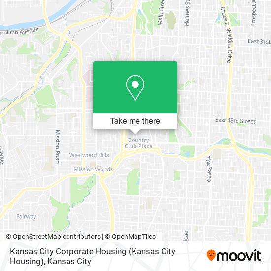 Mapa de Kansas City Corporate Housing