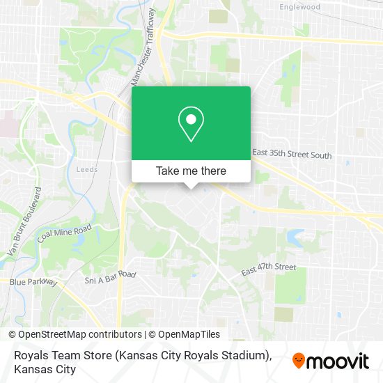 Mapa de Royals Team Store (Kansas City Royals Stadium)