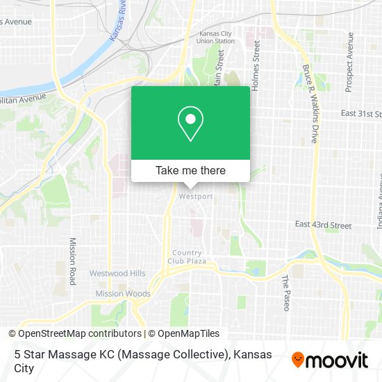 5 Star Massage KC (Massage Collective) map