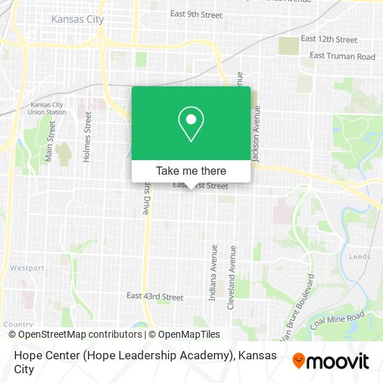 Mapa de Hope Center (Hope Leadership Academy)