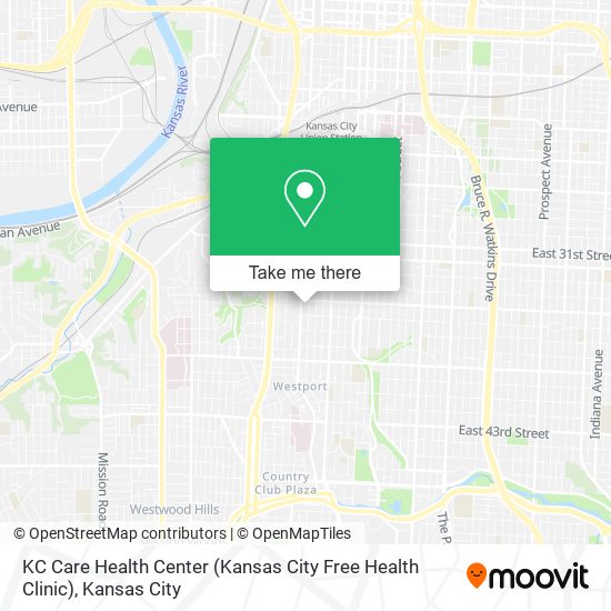 KC Care Health Center (Kansas City Free Health Clinic) map