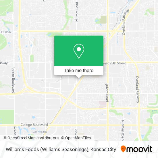 Mapa de Williams Foods (Williams Seasonings)