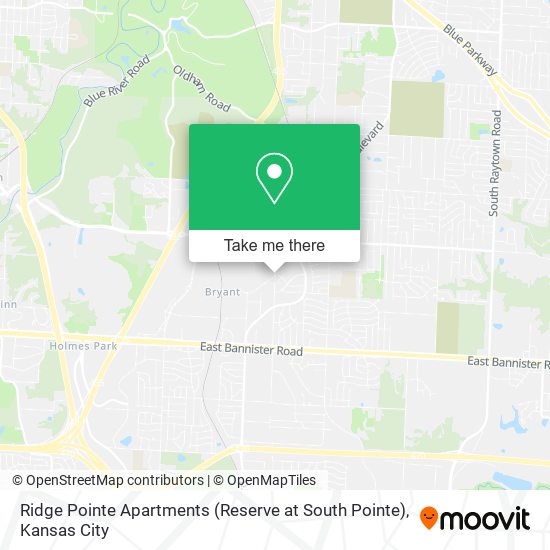 Mapa de Ridge Pointe Apartments (Reserve at South Pointe)