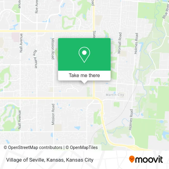 Village of Seville, Kansas map