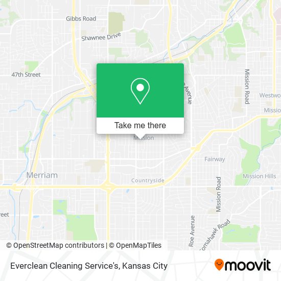 Everclean Cleaning Service's map