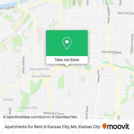 Apartments for Rent in Kansas City, Mo map