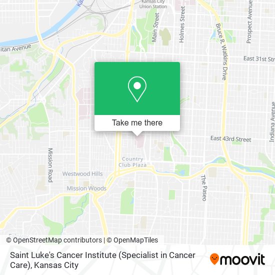Mapa de Saint Luke's Cancer Institute (Specialist in Cancer Care)