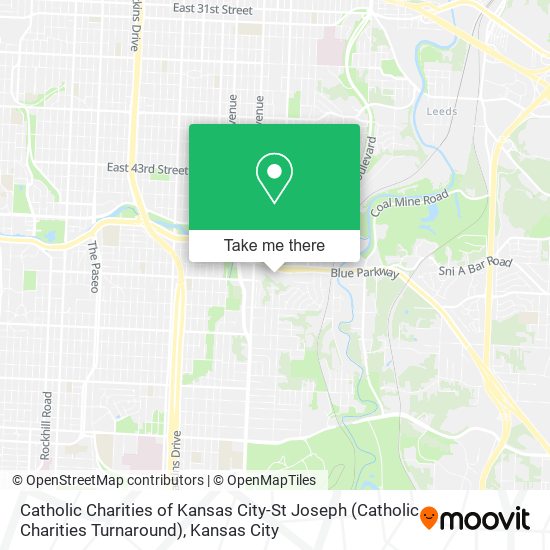 Catholic Charities of Kansas City-St Joseph (Catholic Charities Turnaround) map