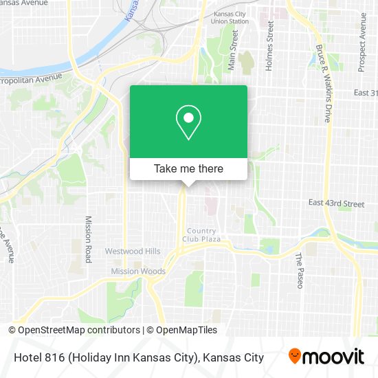 Hotel 816 (Holiday Inn Kansas City) map