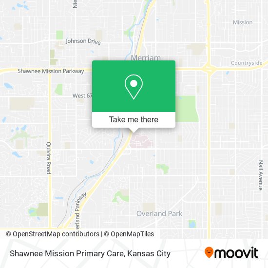 Shawnee Mission Primary Care map