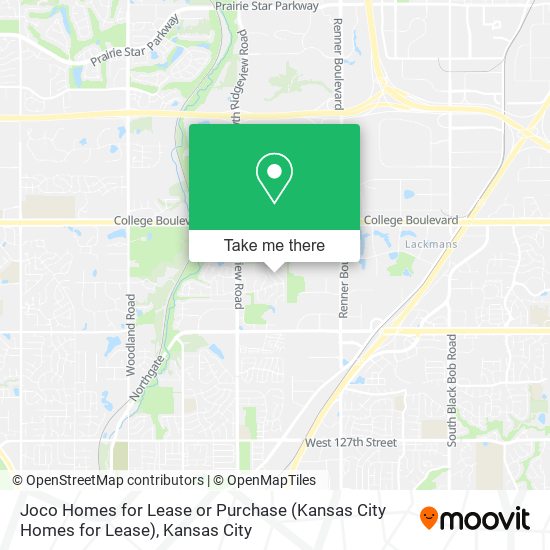 Mapa de Joco Homes for Lease or Purchase (Kansas City Homes for Lease)