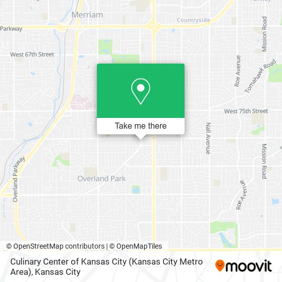 Mapa de Culinary Center of Kansas City (Kansas City Metro Area)