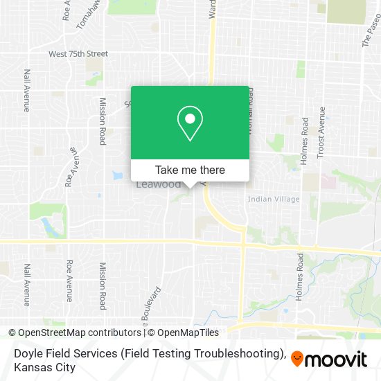 Mapa de Doyle Field Services (Field Testing Troubleshooting)