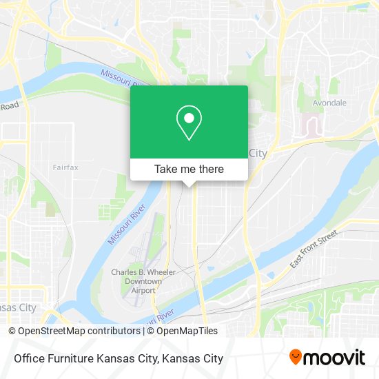 Office Furniture Kansas City map