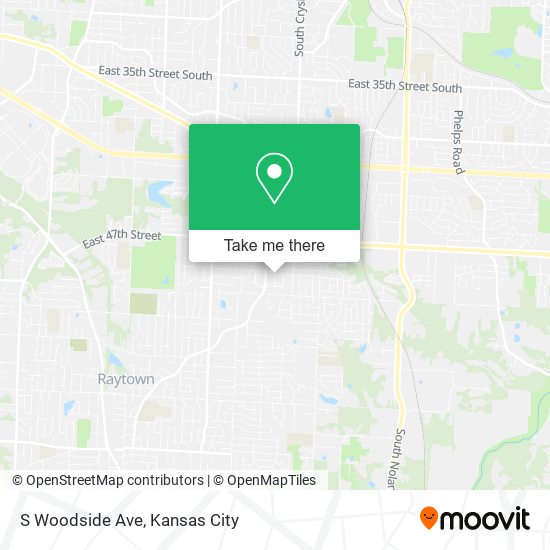 S Woodside Ave map