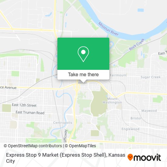 Express Stop 9 Market (Express Stop Shell) map