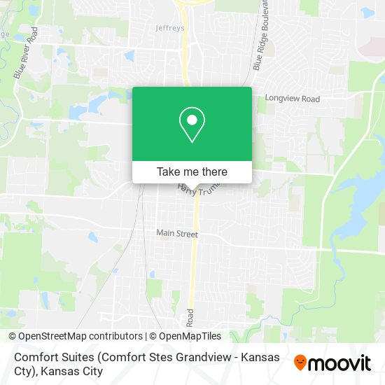 Mapa de Comfort Suites (Comfort Stes Grandview - Kansas Cty)