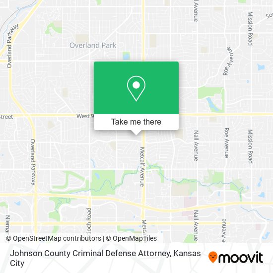 Mapa de Johnson County Criminal Defense Attorney