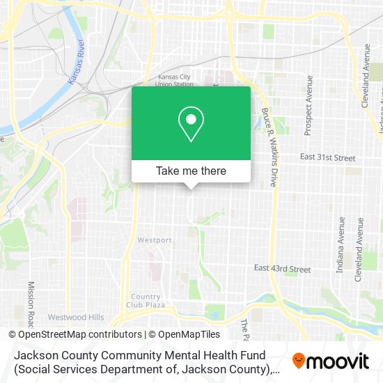 Jackson County Community Mental Health Fund (Social Services Department of, Jackson County) map