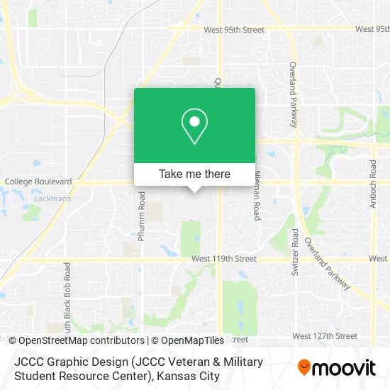 JCCC Graphic Design (JCCC Veteran & Military Student Resource Center) map