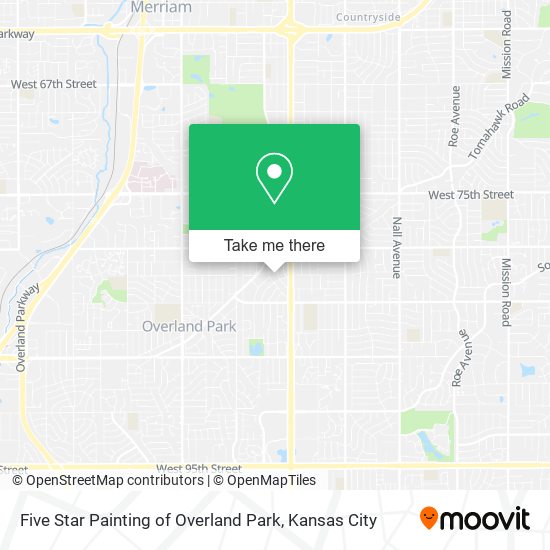 Five Star Painting of Overland Park map
