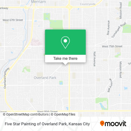 Mapa de Five Star Painting of Overland Park