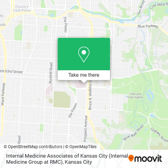 Mapa de Internal Medicine Associates of Kansas City (Internal Medicine Group at RMC)