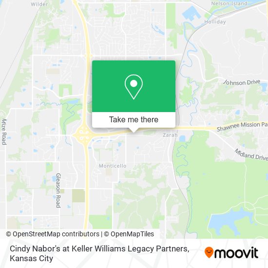 Cindy Nabor's at Keller Williams Legacy Partners map