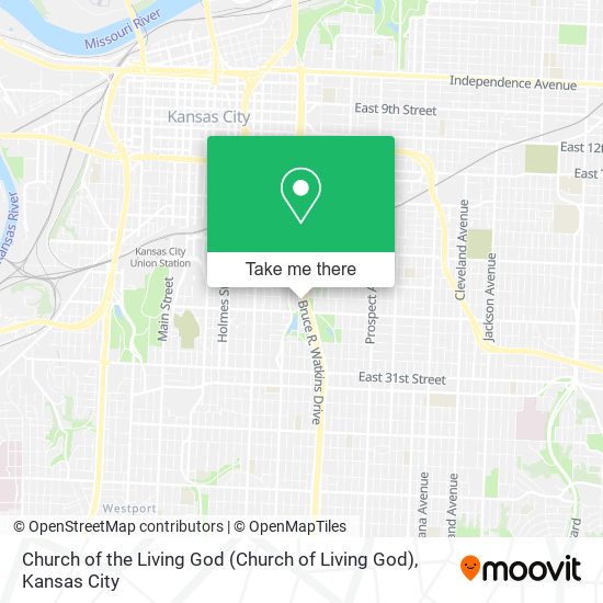 Church of the Living God map